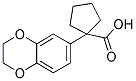 1-(2,3-DIHYDRO-1,4-BENZODIOXIN-6-YL)CYCLOPENTANECARBOXYLIC ACID Struktur