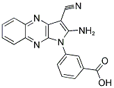 3-(2-AMINO-3-CYANO-PYRROLO[2,3-B]QUINOXALIN-1-YL)-BENZOIC ACID Structure