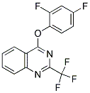 2,4-DIFLUOROPHENYL 2-(TRIFLUOROMETHYL)-4-QUINAZOLINYL ETHER Struktur