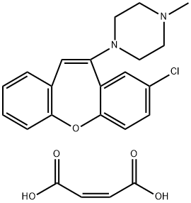 2-CHLORO-11-(4-METHYLPIPERAZINO) DIBENZ[B,F]OXEPIN MALEATE Struktur