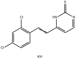 POTASSIUM 4-(2,4-DICHLOROSTYRYL)-2-PYRIMIDINETHIOLATE Struktur