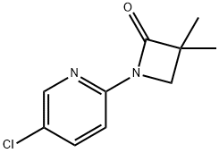 1-(5-CHLORO-2-PYRIDINYL)-3,3-DIMETHYL-2-AZETANONE Struktur