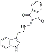 2-({[2-(1H-INDOL-3-YL)ETHYL]AMINO}METHYLENE)-1H-INDENE-1,3(2H)-DIONE Struktur