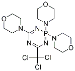 4-[2,4-DIMORPHOLINO-6-(TRICHLOROMETHYL)-1,3,5,2LAMBDA5-TRIAZAPHOSPHININ-2-YL]MORPHOLINE Struktur