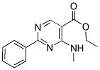 ETHYL 4-(METHYLAMINO)-2-PHENYL-5-PYRIMIDINECARBOXYLATE Structure