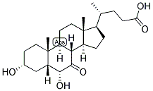 5-BETA-CHOLANIC ACID-3-ALPHA, 6-ALPHA-DIOL-7-ONE Struktur