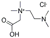 N-(CARBOXYMETHYL)-2-(DIMETHYLAMINO)-N,N-DIMETHYLETHANAMINIUM CHLORIDE Struktur