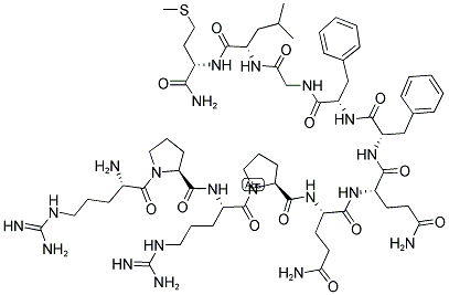 ARG-PRO-ARG-PRO-GLN-GLN-PHE-PHE-GLY-LEU-MET-NH2 Struktur