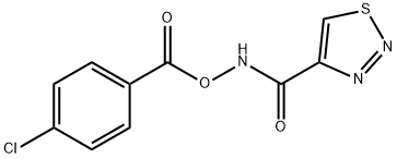 N-[(4-CHLOROBENZOYL)OXY]-1,2,3-THIADIAZOLE-4-CARBOXAMIDE Struktur