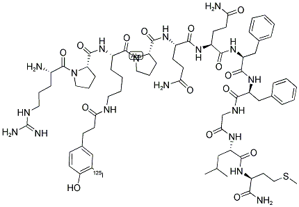 SUBSTANCE P, [125I]-, BOLTON-HUNTER LABELED LYS3- Struktur