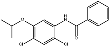 N-(2,4-DICHLORO-5-ISOPROPOXYPHENYL)BENZENECARBOXAMIDE Struktur