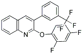 2,4-DIFLUOROPHENYL 3-[3-(TRIFLUOROMETHYL)PHENYL]-2-QUINOLINYL ETHER Struktur