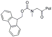 FMOC-N-ME-GLY-P-ALKOXYBENZYL ALCOHOL RESIN Struktur