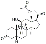 5-BETA-PREGNAN-11-BETA, 21-DIOL-3,20-DIONE 21-ACETATE Struktur