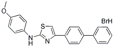 (4-METHOXYPHENYL)(4-(4-PHENYLPHENYL)(2,5-THIAZOLYL))AMINE, HYDROBROMIDE Struktur