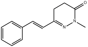 2-METHYL-6-STYRYL-4,5-DIHYDRO-3(2H)-PYRIDAZINONE Struktur