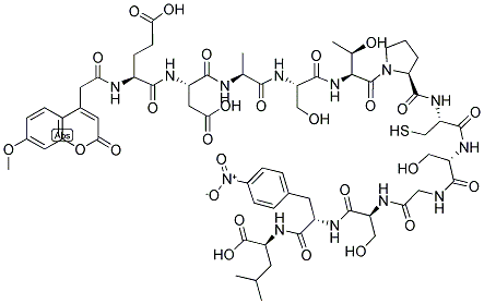 MCA-GLU-ASP-ALA-SER-THR-PRO-CYS-SER-GLY-SER-4-NITRO-PHE-LEU Struktur