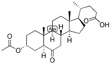 5-ALPHA-CHOLANIC ACID-3-ALPHA-OL-6-ONE ACETATE Struktur