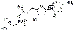 DEOXYCYTIDINE 5'-(ALPHA-THIO)-TRIPHOSPHATE, [ALPHA-35S] Struktur