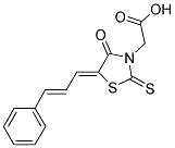 [4-OXO-5-(3-PHENYL-ALLYLIDENE)-2-THIOXO-THIAZOLIDIN-3-YL]-ACETIC ACID Struktur