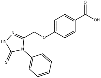 4-((5-PHENYL-4-THIOXO-2,3,5-TRIAZOLINYL)METHOXY)BENZOIC ACID Struktur