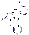 (5E)-3-BENZYL-5-(2-CHLOROBENZYLIDENE)-2-THIOXO-1,3-THIAZOLIDIN-4-ONE Struktur