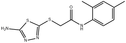 2-(5-AMINO-[1,3,4]THIADIAZOL-2-YLSULFANYL)-N-(2,4-DIMETHYL-PHENYL)-ACETAMIDE Struktur