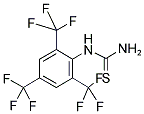 2,4,6-TRIFLUOROMETHYLPHENYLTHIOUREA Struktur