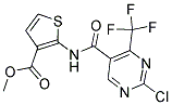 METHYL 2-(([2-CHLORO-4-(TRIFLUOROMETHYL)PYRIMIDIN-5-YL]CARBONYL)AMINO)THIOPHENE-3-CARBOXYLATE Struktur