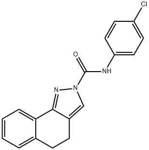 N-(4-CHLOROPHENYL)-4,5-DIHYDRO-2H-BENZO[G]INDAZOLE-2-CARBOXAMIDE Struktur