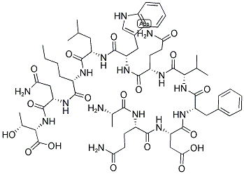 ALA-GLN-ASP-PHE-VAL-GLN-TRP-LEU-NLE-ASN-THR Struktur