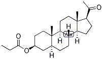 5-ALPHA-PREGNAN-3-BETA-OL-20-ONE PROPIONATE Struktur