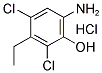 6-AMINO-2,4-DICHLORO-3-ETHYLPHENOL HYDROCHLORIDE Struktur