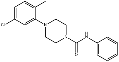 (4-(5-CHLORO-2-METHYLPHENYL)PIPERAZINYL)-N-BENZAMIDE Struktur