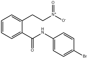 N-(4-BROMOPHENYL)-2-(2-NITROETHYL)BENZENECARBOXAMIDE Struktur