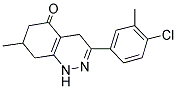 3-(4-CHLORO-3-METHYLPHENYL)-7-METHYL-1,4,6,7,8-PENTAHYDROCINNOLIN-5-ONE Struktur