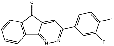 3-(3,4-DIFLUOROPHENYL)-5H-INDENO[1,2-C]PYRIDAZIN-5-ONE Struktur