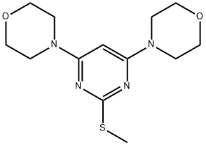 4,6-DIMORPHOLINO-2-PYRIMIDINYL METHYL SULFIDE Struktur