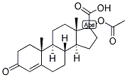 4-ANDROSTEN-17-ALPHA-OL-3-ONE-17-BETA-CARBOXYLIC ACID ACETATE Struktur