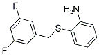 2-[(3,5-DIFLUOROBENZYL)THIO]ANILINE Struktur