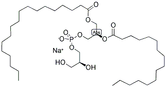 1-STEAROYL-2-PALMITOYL-SN-GLYCERO-3-PHOSPHO-SN-1-GLYCEROL SODIUM SALT Struktur