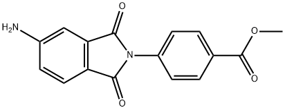 4-(5-AMINO-1,3-DIOXO-1,3-DIHYDRO-ISOINDOL-2-YL)-BENZOIC ACID METHYL ESTER Struktur