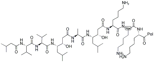 ISOVALERYL-VAL-VAL-STA-ALA-STA-POLY-L-LYSINE Struktur