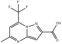 5-METHYL-7-(TRIFLUOROMETHYL)PYRAZOLO[1,5-A]PYRIMIDINE-2-CARBOXYLIC ACID Struktur