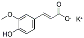 POTASSIUM FERULATE Struktur