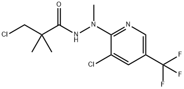 3-CHLORO-N'-[3-CHLORO-5-(TRIFLUOROMETHYL)-2-PYRIDINYL]-N',2,2-TRIMETHYLPROPANOHYDRAZIDE Struktur