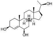 4-PREGNEN-3-BETA, 6-BETA, 20-BETA-TRIOL Struktur