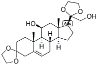 5-PREGNEN-11-BETA, 21-DIOL-3,20-DIONE DIETHYLENEKETAL Struktur