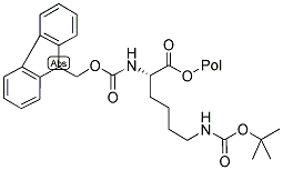 FMOC-L-LYS(TBOC)-PEG-PS Struktur