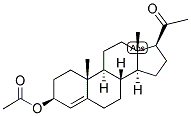 4-PREGNEN-3-BETA-OL-20-ONE ACETATE Struktur